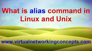 What is alias command in Linux and Unix
