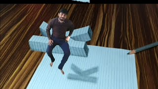 3D Drawing | 3D letter drawing | 3d drawing of alphabet K like 4d | Kishor Art