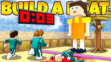 I BUILT SQUID GAME IN BUILD A BOAT! 👧🏻  *HILARIOUS*