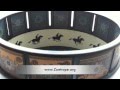 Zoetrope animation toy of a galloping horse  zoetrope