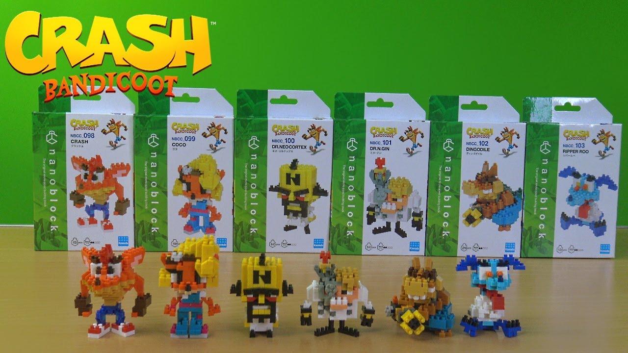 [Nanoblocks] The Complete Crash Bandicoot Collection Unboxing YouTube