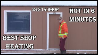 Fastest Way To Heat  A Shop In Winter - Check Link Below @FirewoodAdventure