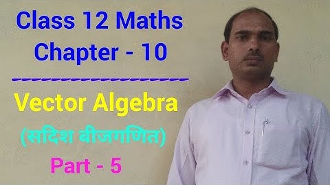 Vector Algebra Class 12 Maths Part - 5