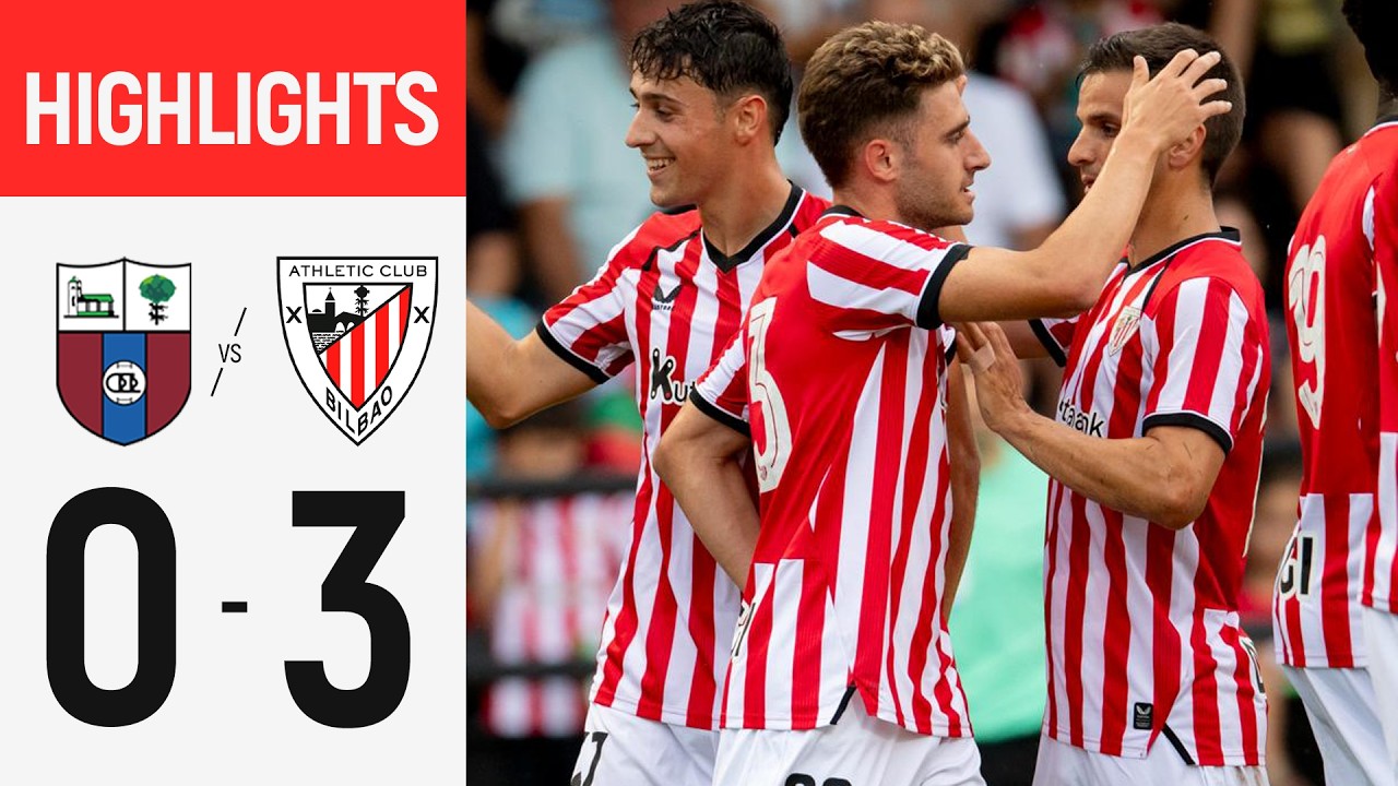 CD Derio 0–3 Athletic Club full highlights