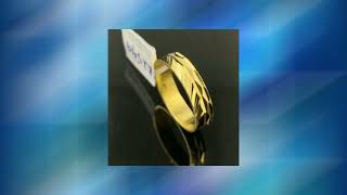 22k Solid Gold Ring Band Unisex Diamond Cutting Design Hand Made R2549 22k Solid Gold Ring Band Unisex Diamond Cutting Design Hand Made R2549