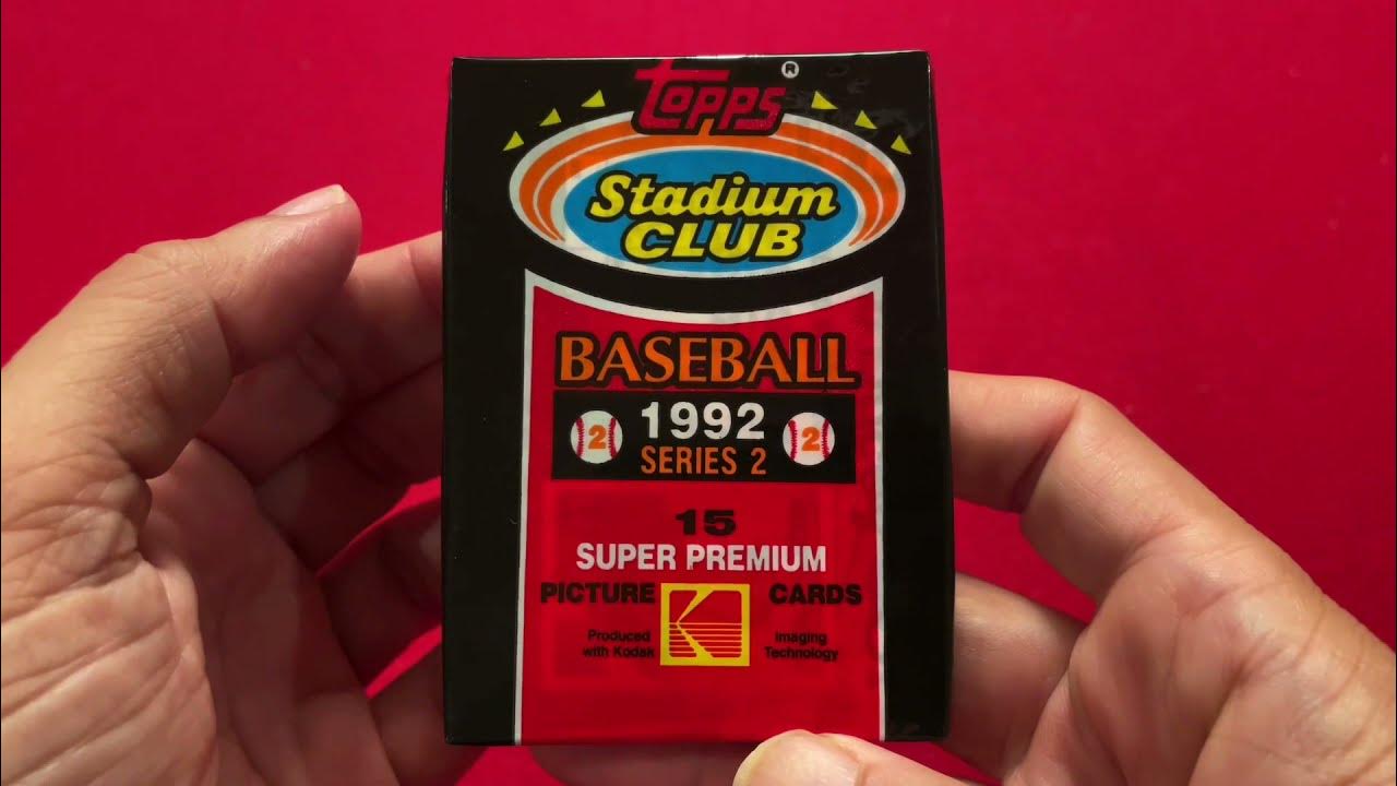 1992 Topps Stadium Club (Series 2) Baseball Card Pack Opening YouTube