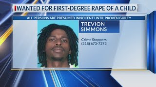 Louisiana man wanted for first-degree rape of a child