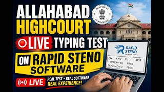 Allahabad High Court Private Secretary Live Typing Tst on Rapid Steno Software #AHC #PS #APS #shorts