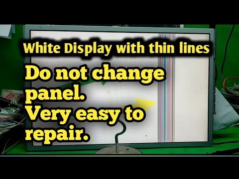 How to fix LED/LCD TV White Display/ White Screen. (tagalog)