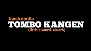 tombo kangen - nonik aprilia (lirik slowed reverb)