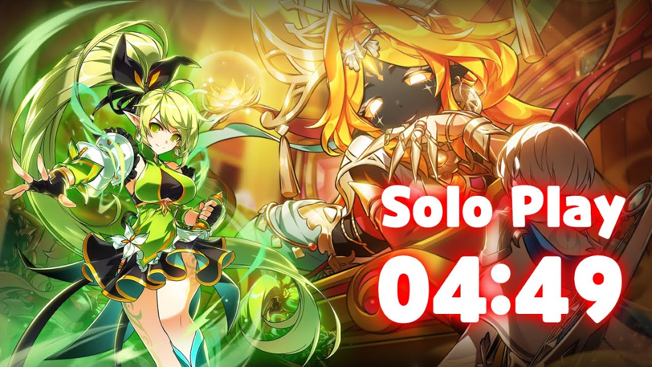 [엘소드/Elsword KR] 아네모스 - 정령왕의 사원 솔로 플레이 4:49 / Anemos - Spirit Lord's Temple Solo play (22-3) 4:49