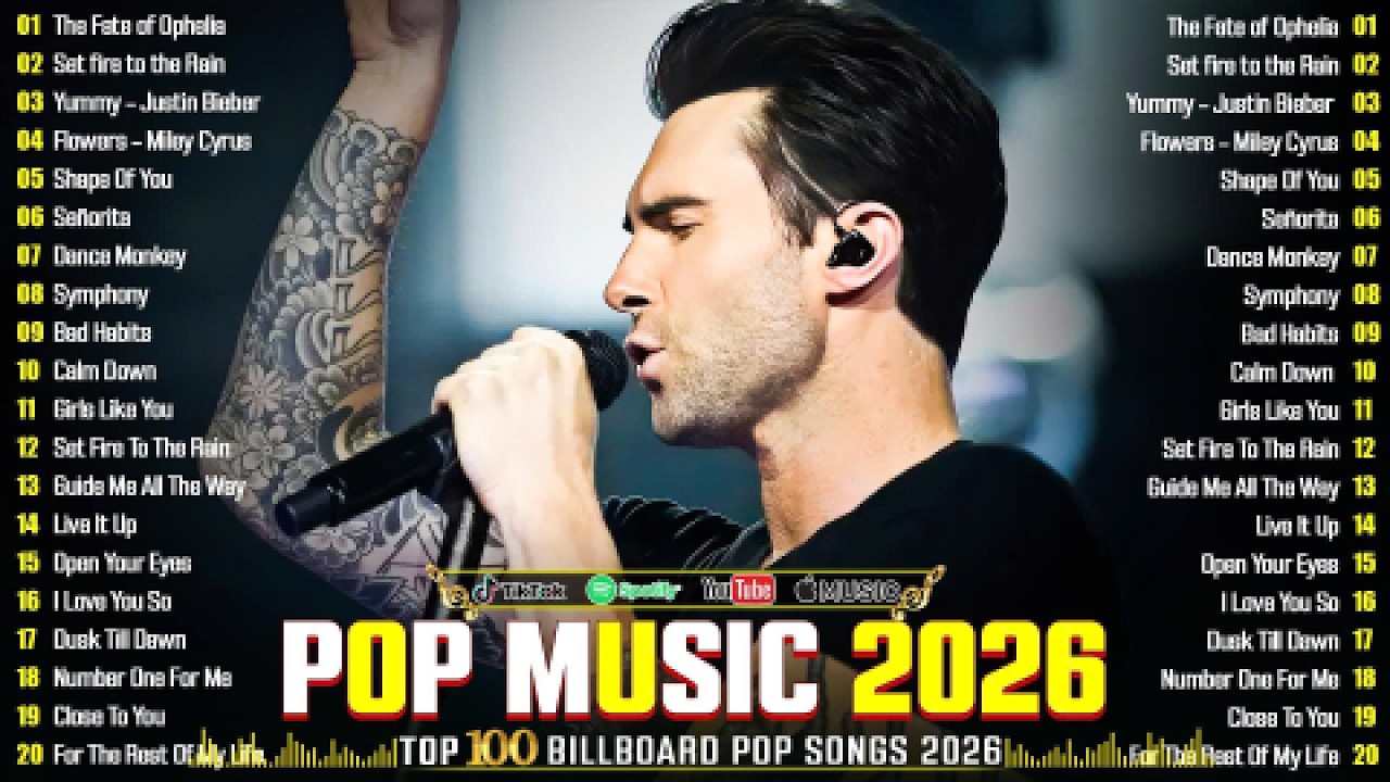 Adele, Maroon 5, Billie Eilish, Rihanna, Taylor Swift, Lady Gaga, Sia - Billboard Top 50 This Week