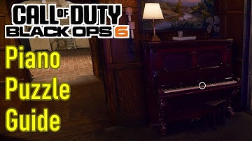 Black Ops 6 piano puzzle guide / walkthrough, blacklight and campaign piano code