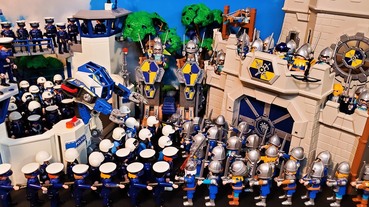 Playmobil Novelmore против полиции Stop Motion
