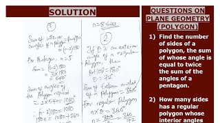 PLANE GEOMETRY (POLYGON)