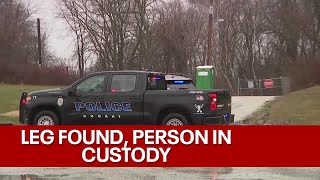 Person of interest in custody after leg found | FOX6 News Milwaukee