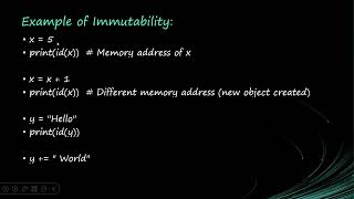 Primitive and Reference Types in Python