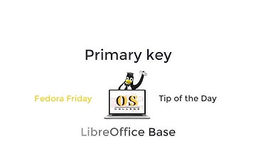 LibreOffice Base: Primary key