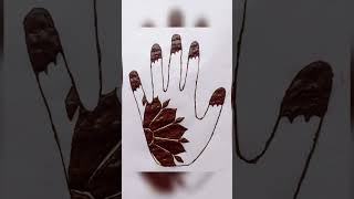 Half hand, full heart 🖤🌺 #MehndiDesign #HennaArt #HandArt #SimpleMehndi #CreativeDesign