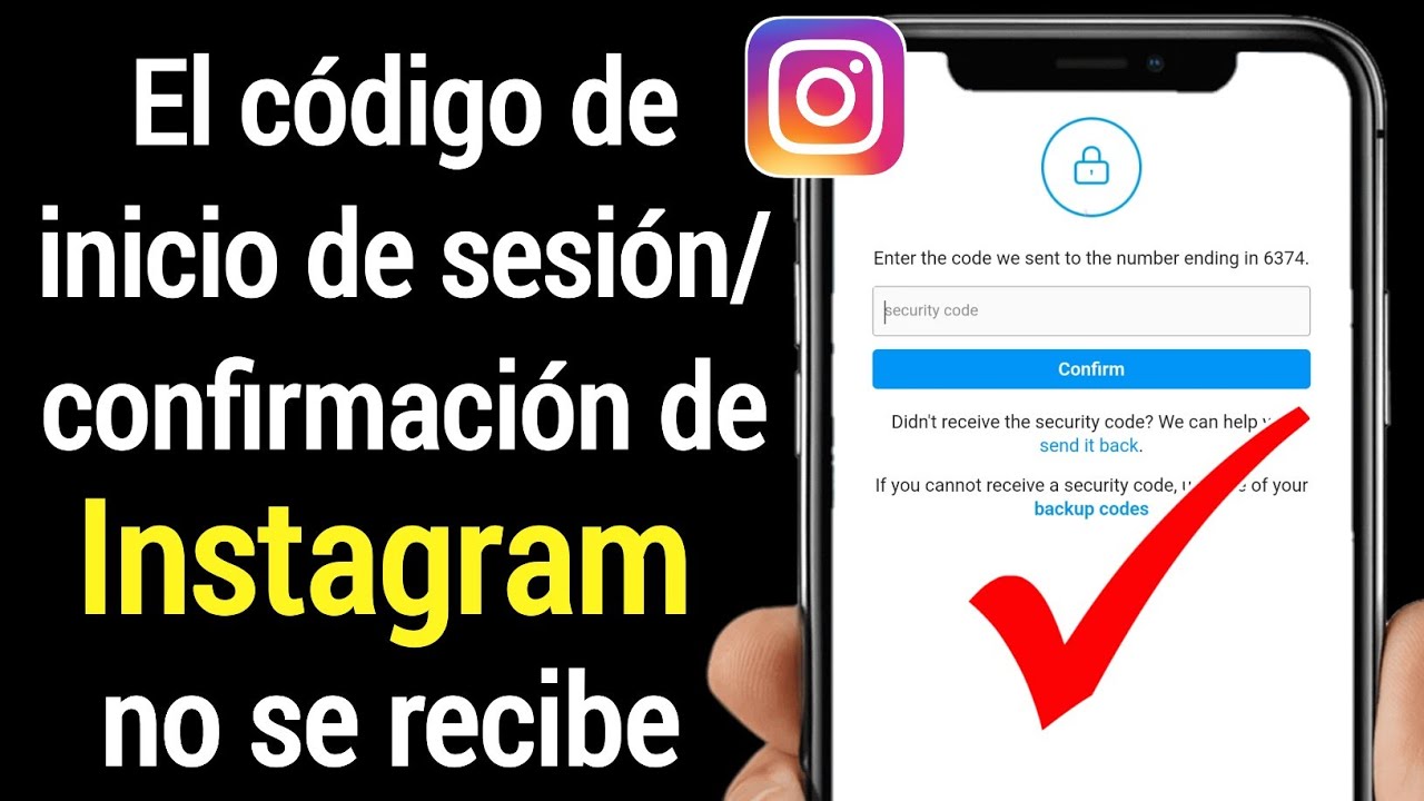 Instagram Confirmación/Código de verificación no recibido