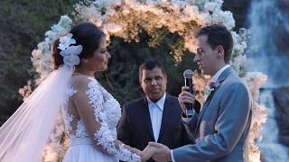 Casamento perfeito na cachoeira - Isabela &amp; Douglas - Araguari MG