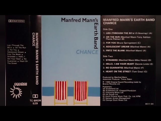 新品未開封★Manfred Mann's Earth Band★Chance Manfred Mann's Earth Band – Chance (1980) [Full Album] - YouTube