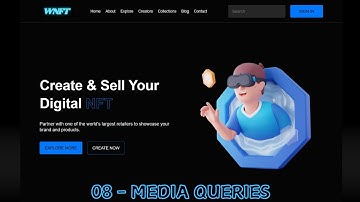 Building a Responsive WEB3 NFT Website with HTML CSS & JavaScript with Source Code | Media Queries