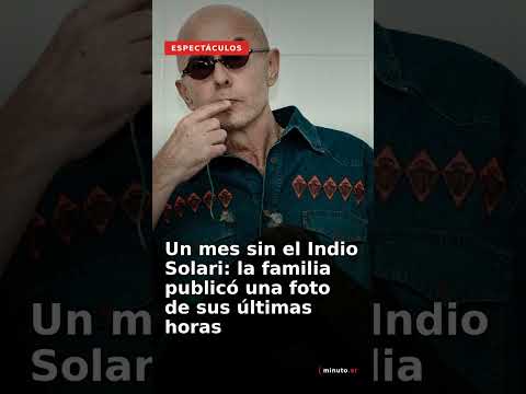 Un mes sin el Indio Solari: su familia compartió una foto inédita tomada horas antes de su muerte