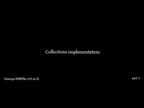 Collections Implementation sinhala
