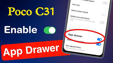 How to Disable App Drawer on Poco C31 | Poco C31 App Drawer Settings