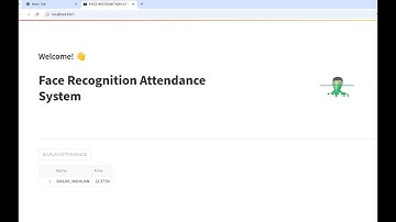 Python Streamlit face recognition Attendance system