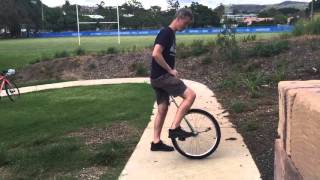 tips for free mounting a unicycle