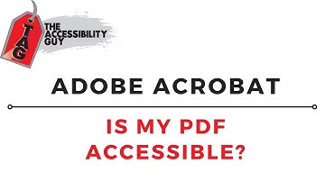 How do I know if my PDF is accessible