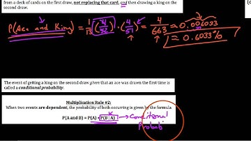 HA2 12.5.3,  Probability multiplication rules, dependent events (video #1)