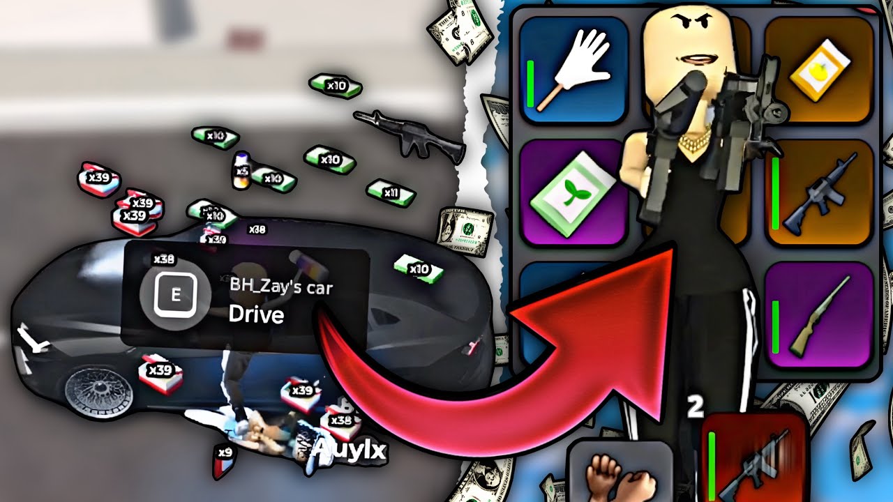 I Robbed A M16 In Roblox BlockSpin