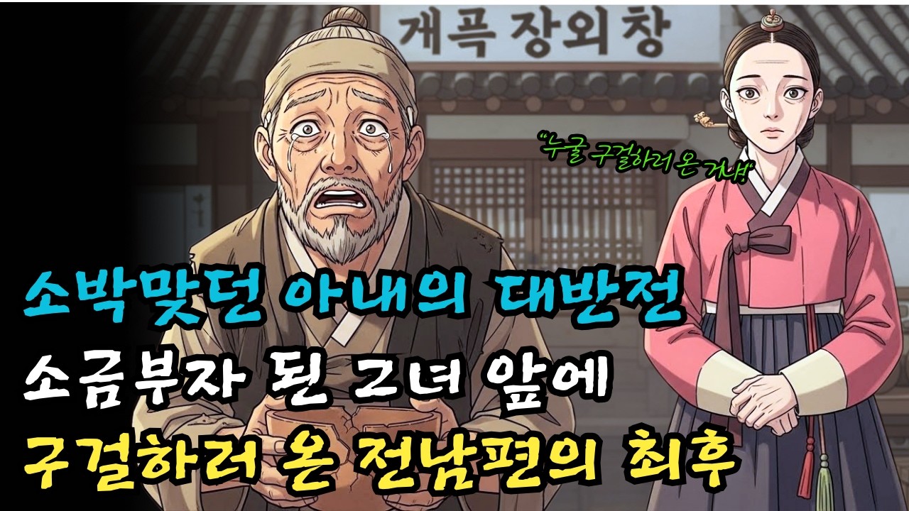 소박맞고 쫓겨난 아내, 소금장수로 대성하다! 굶어 죽기 직전 전남편이 구걸하러 오자 던진 한 마디 | 조선 |야담