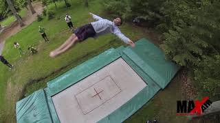 In-Ground MaxAir 7' x 14' Fly Bed Trampoline Demonstration