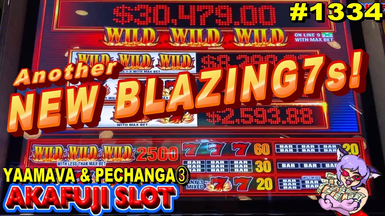 YAAMAVA & PECHANGA ③ NEW SLOT! Blazing Sevens 2x3x5 Slot Machine Pechanga Casino 赤富士スロット 再び新台見っけ！