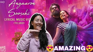 SOOSEKI (The Couple Song) | Angaaron Hindi Lyrical Video reaction | Pushpa 2 The Rule