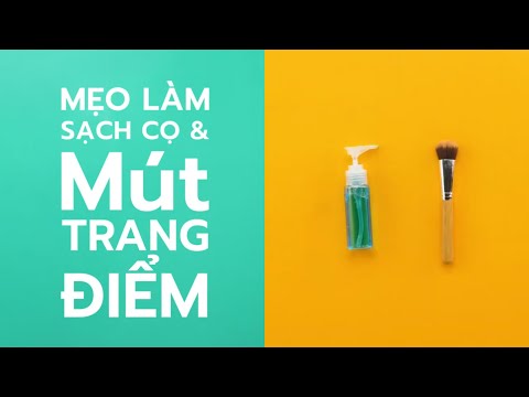 Cách vệ sinh cọ trang điểm chuẩn 