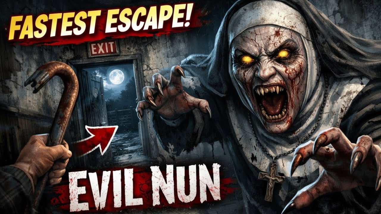 3 MINUTE ESCAPE IN EVIL NUN FASTEST ESCAPE 