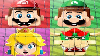 Мульт Super Mario Party Minigames Mario Vs Peach Vs Luigi Vs Waluigi Master Difficulty