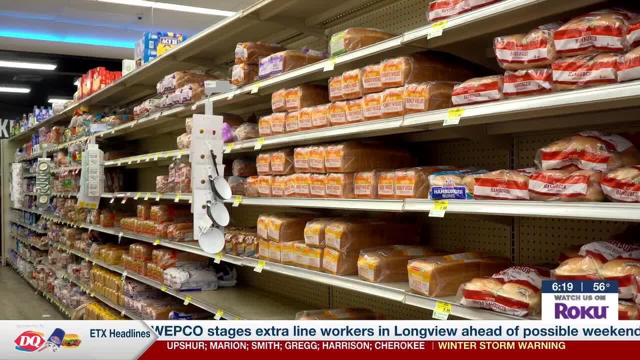 East Texans rushing to grocery stores as winter storm approaches - YouTube