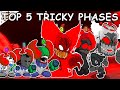 Top 5 tricky phases in friday night funkin  all hard phases  tricky the hellclown