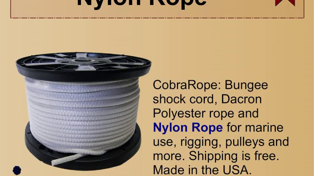 Nylon Rope For Sale YouTube