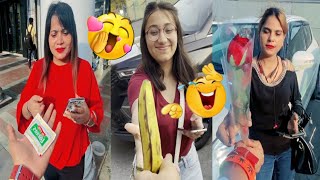 Girl's Hand Reaction 💕। Making Girls Smile 🤣। Hand Reaction Prank | ketan k prank