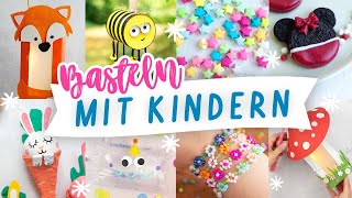 Basteln mit Kindern | einfache und schnelle Bastelideen für den Sommer | Ideen gegen Langeweile