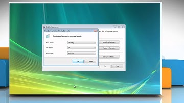Windows® Vista: Schedule Disk Defragmenter
