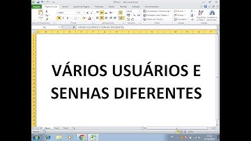 Login com MULTI USUÁRIO e SENHA em Formulário Excel VBA