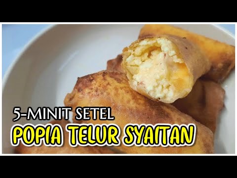 Resepi Popia Telur Syaitan 😱 | Senang & Jimat | 5-Minit Setel